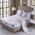 Mengersi Marble Sheet Set - White Luxury Hotel Bed Sheets - Extra Soft - Deep Pockets - 1 Fitted Sheet, 1 Flat, 2 Pillow Cases - 4 Piece (Queen, White)