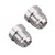 12AN Weld On Bung Aluminum Male Flare Weldable Fuel Tank Fitting AN12 JIC-12 AN (1-1/16-12) Thread Hose Adapter Connector, Pack of 2