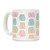 LookHUMAN Kawaii Pastel Butt Pattern White 11 Ounce Ceramic Coffee Mug