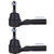 ECCPP Front Outer Tie Rod Ends 2011-2014 for Chrysler 200 2007-2010 for Chrysler Sebring 2008-2014 for Dodge Avenger 2007-2012 for Caliber 09-18 for Journey 07-17 for Jeep Compass for Patriot