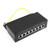 uxcell 8-Port Cat 5e 1U 6inch Shielded RJ45 IDC Wallmount Rackmount mini Patch Panel Black