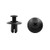 uxcell 120 Pcs Black Plastic 8mm Hole Dia Car Door Fender Push Rivets Retainer Clips