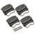 uxcell 87mmx67mm Iron Spray-Paint Drawer Box Ring Pull Handle Bronze Tone 4 Pack