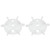 uxcell Motor Fan Blade 155mmx24mm Round Shape Bore White Engineering Plastic with 6 Vanes 2pcs