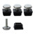 uxcell Leveling Feet 25 x 25mm Square Tube Inserts Kit Furniture Glide Adjustable Leveler for Table Desk Leg 4 Pcs