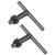 uxcell Chuck Key 6mm Pilot 11 Teeth for 1.5-10mm Drill Chuck Black 2pcs