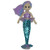 Snuggle Stuffs Blue/Purple Pearl Mermaid Plush Doll, 17"