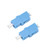 uxcell LC to LC Fiber Coupler Flange Type Fiber Optical Adapter for Server Rack, Patch Panel Connect Singlemode/Multimode 2Pcs