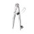 uxcell Wing Divider Compass with Pencil Holder 150mm Adjustable Lockable Carbon Steel Marking Tool for Leather Working