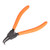 uxcell External Retaining Ring Pliers 90 Degree Bent Snap Ring Pliers Precision Circlip Pliers 5-Inch