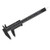 uxcell Vernier Caliper 150mm 6 Inch Metric Double Scale Plastic Ruler Measuring Tool Black 5Pcs