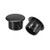 uxcell 100pcs Mounting 13mm X 11mm Black Nylon Round Snap Panel Locking Hole Plugs Cover