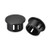 uxcell 50pcs Mounting 16mm X 11mm Black Nylon Round Snap Panel Locking Hole Plugs Cover