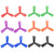 uxcell RC Propellers 3045 3x4.5 Inch CW CCW 3-Vane for Quadcopter Multirotor Multicolor 6 Pairs