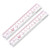 uxcell Straight Ruler 15cm 6 Inch Metric Double Scale Plastic Measuring Tool Clear 2pcs