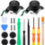 abcGoodefg 3D Joycon Joystick Replacement, Analog Left/Right Joystick Thumbstick Caps Joycon Button Replacement Repair Kit for Nintendo Switch Controller