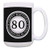 80th Birthday Gifts for All Happy Birthday Celebrating 80 Years 15-oz Coffee Mug Tea Cup Black