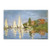 Regatta at Argenteuil by Claude Monet work, 14 by 19-Inch Canvas Wall Art