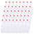 Bekith 40 Pack 2 oz Plastic Squeeze Condiment Bottles with Red Tip Caps, Small Empty Refillable Bottles for Icing, Cookie Decorating, Sauces, Condiments, Arts, Crafts