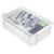 BTSKY A4 Plus Clear Transparent PP Plastic Stackable Storage Box Desk Paper Magazine Container with Buckle, Office Supplies Accessories File Protector Case Organizer, Portable Project Case 4 Pack