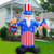 SEASONBLOW 7 Ft Patriotic Independence Day 4th of July Inflatable Uncle Sam Hold an American Flag Decorations Home Yard Outdoor Indoor Decor