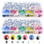 Yookat 3000Pcs Googly Wiggle Eyes Colorful Wiggle Googly Eyes Self Adhesive Wiggle Eyes Multi Colors for DIY Craft Sticker Decorations