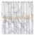 Allenjoy 10 Hooks 69x70 Inch Get Naked Shower Curtain for Bathroom Sets White Marble Texture Pattern Home Bath Decor Decorations Durable Waterproof Fabric Machine Washable