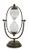 Creative Co-Op Decorative Metal Hourglass with White Sand, Rust