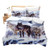 Erosebridal 3D Wolf Comforter Cover Twin Kids Teen Duvet Cover Set Animal Theme Decor Bedspread Cover Snow Wolf Pattern Quilt Cover Wild Animal Printed Bedding for Adult Women Men