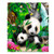 Dawhud Direct Precious Pandas Super Soft Plush Fleece Throw Blanket