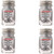 Testors 1146TT Enamel Paint Testor, Metallic Silver, 1/4-Ounce (4)