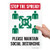 SmartSign Stop The Spread, Please Maintain Social Distancing Sign | 10" x 14" Plastic