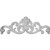 Ekena Millwork ONL35X12X02FB 35 1/8-Inch W X 12 1/2-Inch H X 2 1/8-Inch P Flower Basket Center Onlay