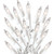 Prextex Christmas 100 Clear White Wire Light Set Christmas Decorations