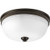Progress Lighting P350048-020 Topsail Three-Light Flush Mount, Antique Bronze