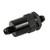 AC PERFORMANCE Black -8 AN Male Billet Inlet Fuel Filter with 30 Micron Spring Bronze Insert Element, AN8 3/4 x 16 Fuel Filter Fitting Adapter