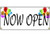 Now Open Banner Retail Store Shop Business Sign 36" by 15" Now Open Banner Retail Store Shop Business Sign 36" by 15"