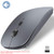Computer Wireless Mouse, Slim Silent Mouse 2.4G Portable Mobile Optical Office Mouse with USB Receiver, 3 Adjustable DPI Levels, 4 Buttons for Notebook, PC, Laptop, Computer, MacBook (Grey)