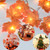 leegleri Fall Decor Maple Leaf String Lights for Thanksgiving Christmas 20 LED Maple Fall Leaf Garland Waterproof 3AA Battery for Indoor,Outdoor