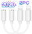(2Pack) for iPhone Connector Adapter to 3.5 mm Headphone Jack Converter for iPhone 11/7/7Plus/ 8/8Plus/X/10/XR Dongle Headphone Adapter for iPhone Earphone Audio Aux Adapter