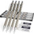 Nicpro 4PCS Metal Mechanical Pencils Set, 0.3 mm, 0.5 mm, 0.7 mm, 0.9 mm Professional Drafting Pencil With 8 Tubes HB Pencil Leads and 2 pcs Eraser for Writing Draft, Drawing, Sketch