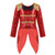 MSemis Toddler Girls Boys Ringmaster Circus Costume Sequins Gentleman Texudo Tailcoat for Halloween Show Black Red 8 Years