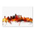 Philadelphia Pennsylvania Skyline III by Michael Tompsett, 12x19-Inch Canvas Wall Art