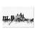 Singapore Skyline B&W by Michael Tompsett, 12x19-Inch Canvas Wall Art