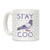LookHUMAN Stay Coo Pigeon White 11 Ounce Ceramic Coffee Mug
