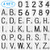 2 Sets Stencil Letters and 2 Sets Numbers Stencil Curb and Median Stencils Reusable Tile Stencils for Wall Decor Art Painting Signs and Address Painting 4 Inch Stencil 3 Inch Letters and Numbers
