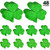 48 Pieces Shamrock Cutouts Glittered Shamrock Cutouts Irish Shamrock Cutouts for St Patrick's Day Home Wall Party Decoration