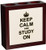 3dRose ph_157775_1 Keep Calm and Study on Carry on Studying College School Or University Student Funny Humor Gifts Tile Pen Holder, 5-Inch
