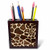 3dRose ph_34786_1 Giraffe Coat-Tile Pen Holder, 5-Inch