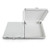 5" Premium White Mini Corrugated Pizza Boxes Take Out Containers (10 Pack) (5" Length x 5" Width x 1.5" Depth)